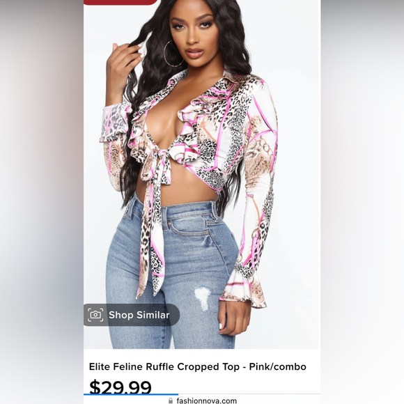 NWT fashion Nova top💗🖤 - Picture 7 of 10